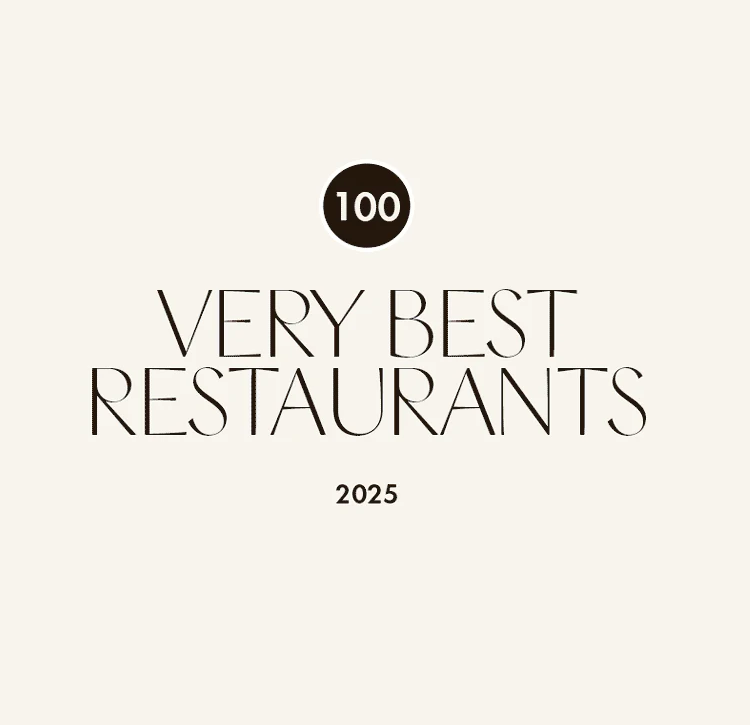 Logo that says 100 Very Best Restaurants 2025, from the Washingtonian